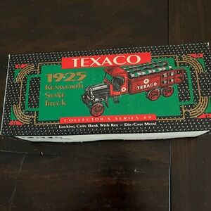 1925 Kenworth Stake Truck Die-Cast Coin Bank - Red/Green